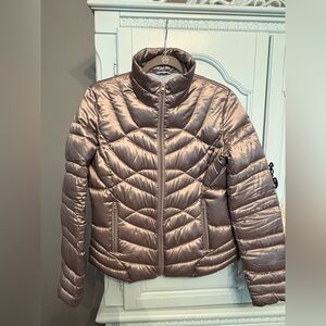 Bernardo Silver Puffer Jacket Size S